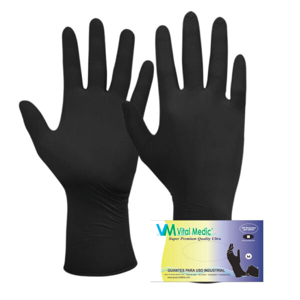 guante nitrilo negro industrial
