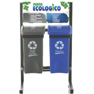 Punto ecológico 2 canecas