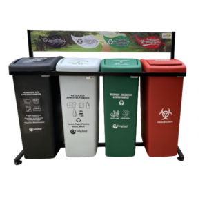 Punto ecológico 4 canecas